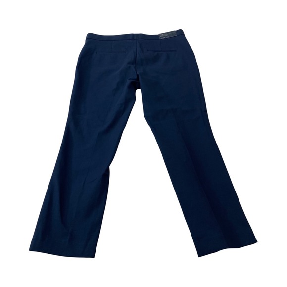 Ann Taylor Devin Straight Leg Ankle Pants Women's Size 10 Navy Blue Career - Picture 1 of 9